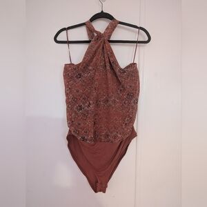 Maurices Terracotta Floral Top